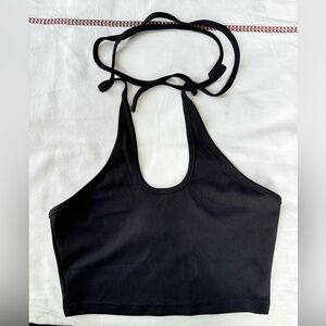 Shein tie neck shirt